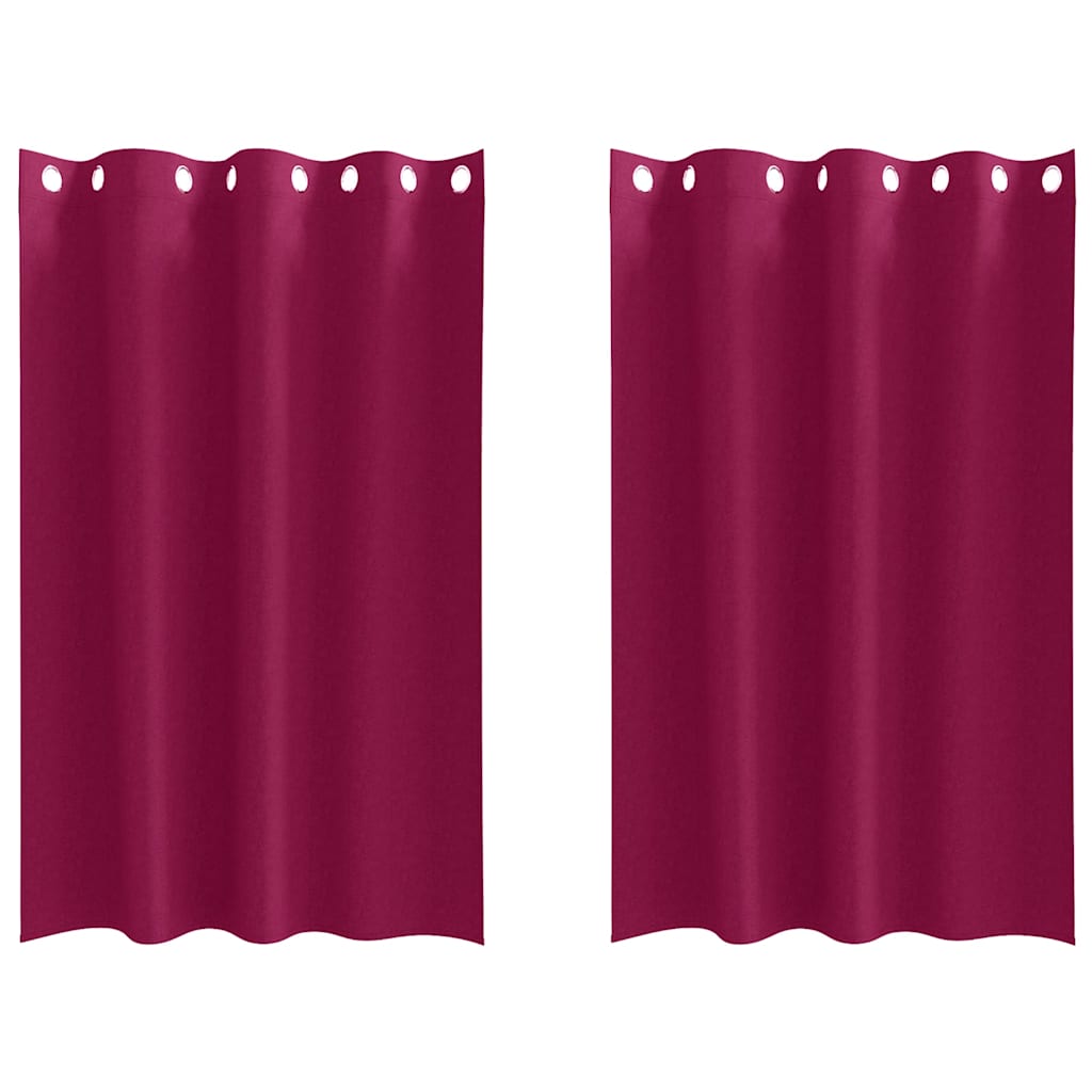 Verdunkelungs-Vorhänge mit Ringen 2 pcs Beige 175 x 140 cm