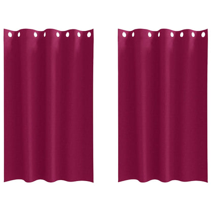 Verdunkelungs-Vorhänge mit Ringen 2 pcs Beige 175 x 140 cm
