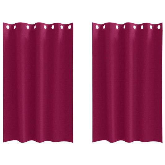 Verdunkelungs-Vorhänge mit Ringen 2 pcs Beige 175 x 140 cm
