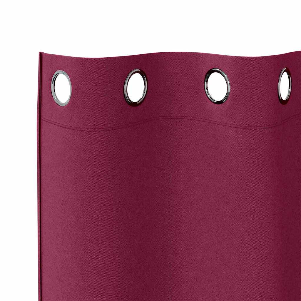 Verdunkelungs-Vorhänge mit Ringen 2 pcs Beige 225 x 140 cm