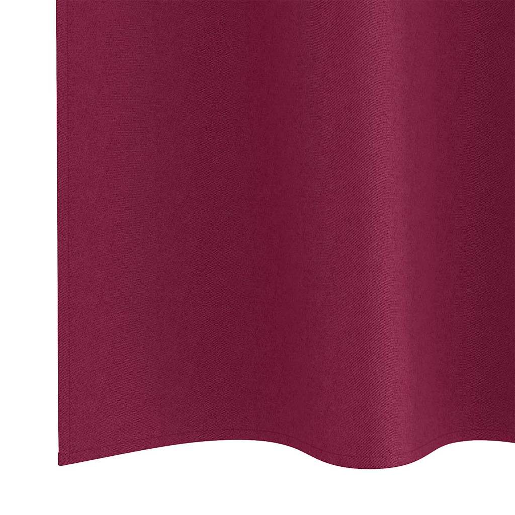 Verdunkelungs-Vorhänge mit Ringen 2 pcs Beige 225 x 140 cm