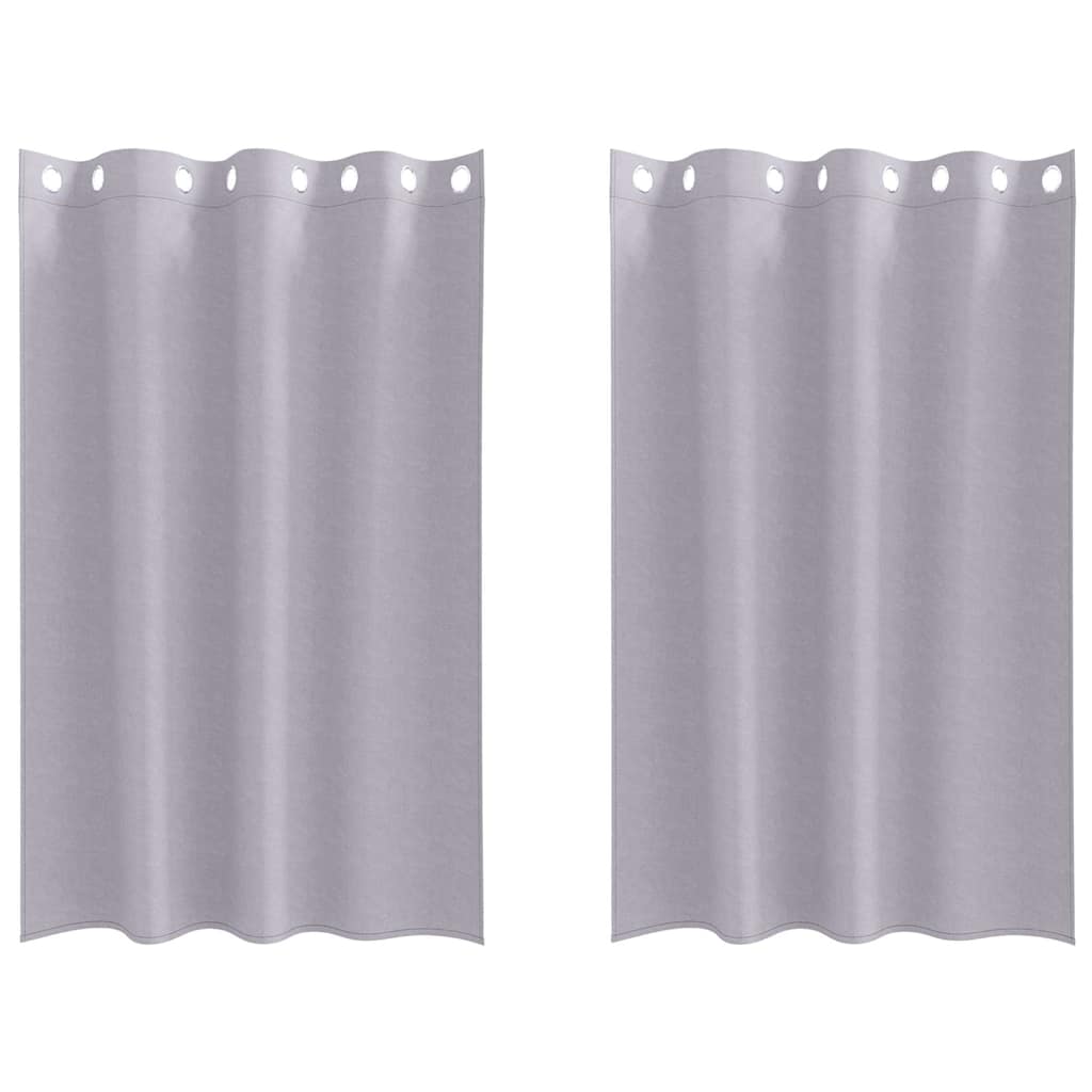 Verdunkelungs-Vorhänge mit Ringen 2 pcs Beige 175 x 140 cm