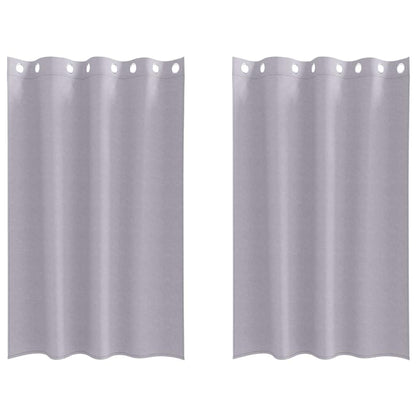 Verdunkelungs-Vorhänge mit Ringen 2 pcs Beige 175 x 140 cm