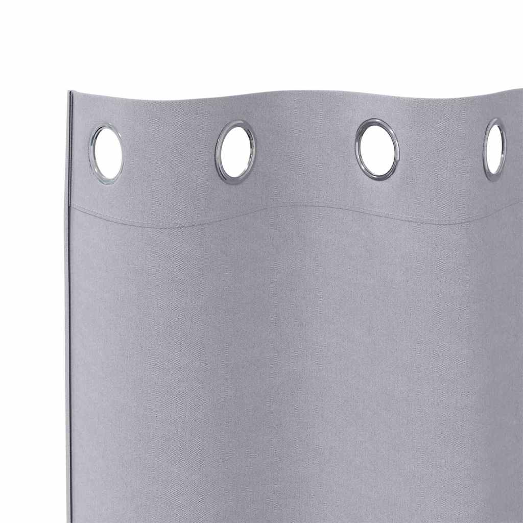 Verdunkelungs-Vorhänge mit Ringen 2 pcs Beige 225 x 140 cm
