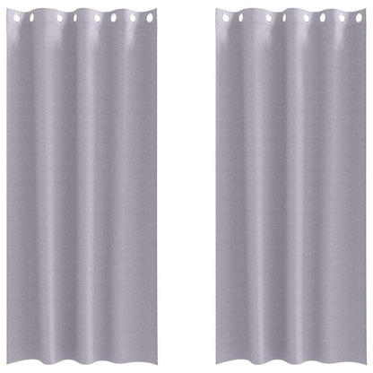 Verdunkelungs-Vorhänge mit Ringen 2 pcs Beige 225 x 140 cm