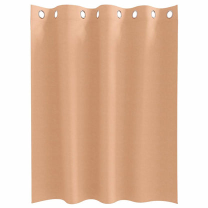 Verdunkelungs-Vorhänge mit Ringen 2 pcs Beige 140 x 140 cm