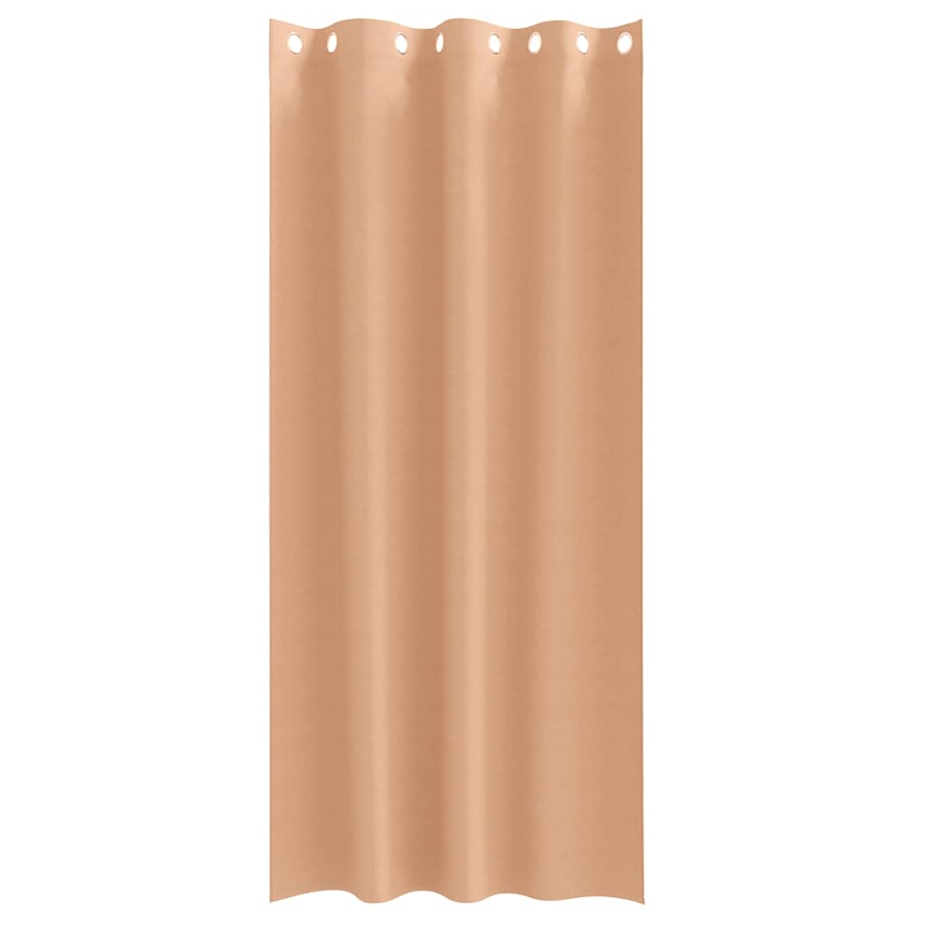 Verdunkelungs-Vorhänge mit Ringen 2 pcs Beige 225 x 140 cm