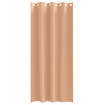 Verdunkelungs-Vorhänge mit Ringen 2 pcs Beige 225 x 140 cm