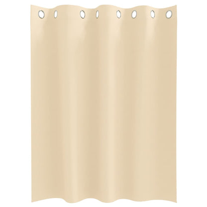Verdunkelungs-Vorhänge mit Ringen 2 pcs Beige 140 x 140 cm