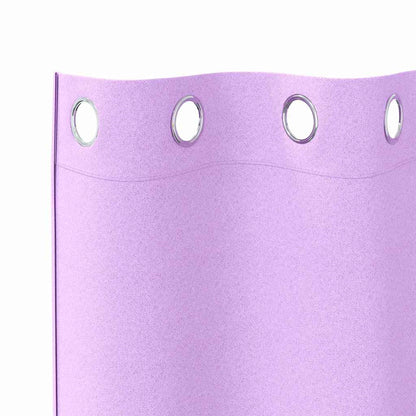 Verdunkelungs-Vorhänge mit Ringen 2 pcs Beige 140 x 140 cm