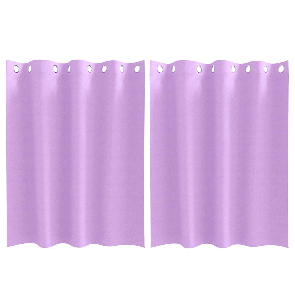 Verdunkelungs-Vorhänge mit Ringen 2 pcs Beige 140 x 140 cm