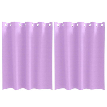 Verdunkelungs-Vorhänge mit Ringen 2 pcs Beige 140 x 140 cm