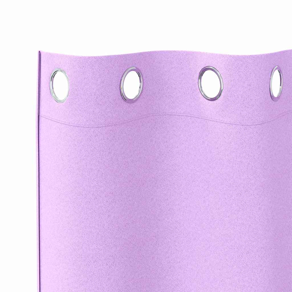 Verdunkelungs-Vorhänge mit Ringen 2 pcs Beige 175 x 140 cm