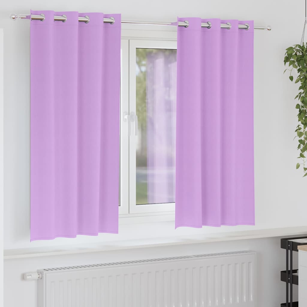 Verdunkelungs-Vorhänge mit Ringen 2 pcs Beige 175 x 140 cm