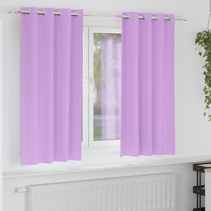 Verdunkelungs-Vorhänge mit Ringen 2 pcs Beige 175 x 140 cm