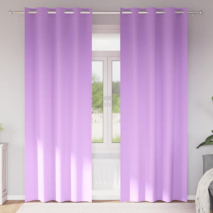 Verdunkelungs-Vorhänge mit Ringen 2 pcs Beige 225 x 140 cm