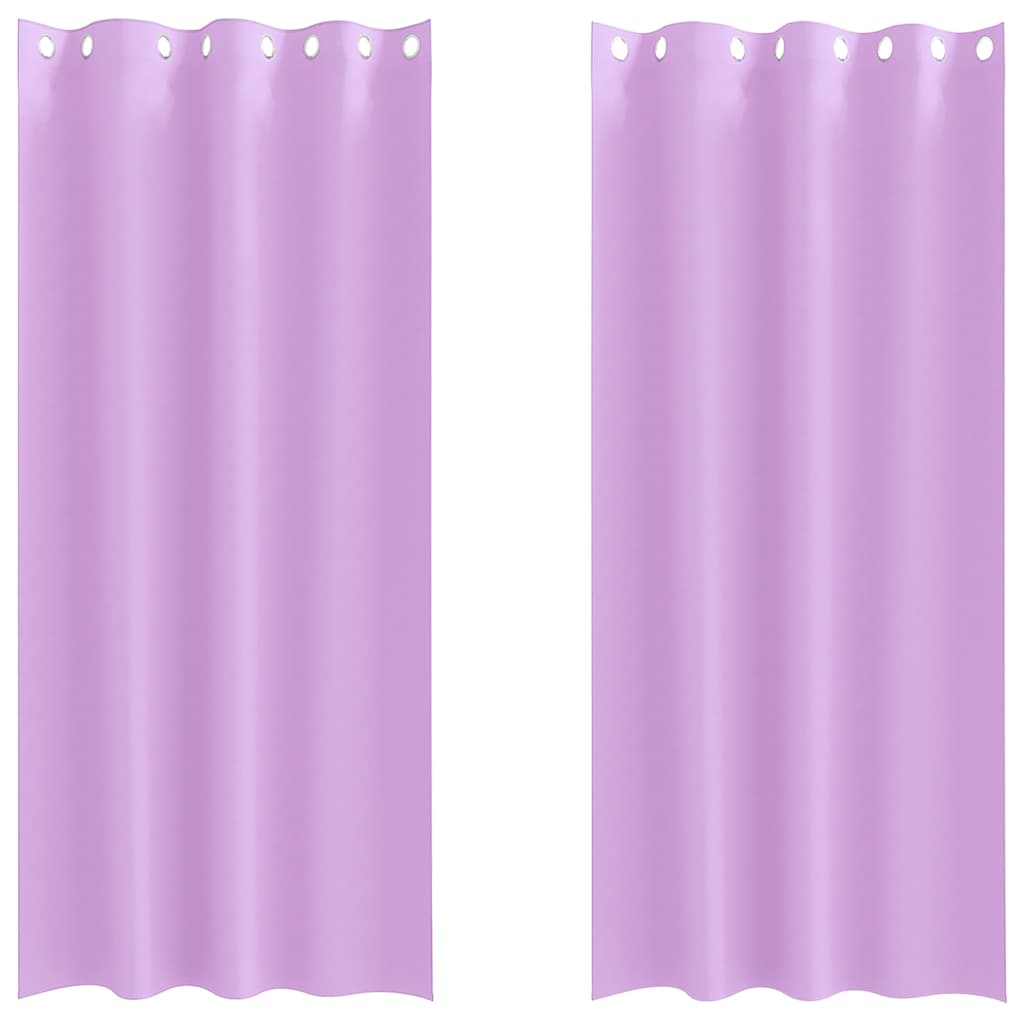 Verdunkelungs-Vorhänge mit Ringen 2 pcs Beige 225 x 140 cm