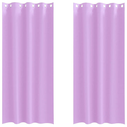 Verdunkelungs-Vorhänge mit Ringen 2 pcs Beige 225 x 140 cm