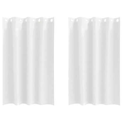 Verdunkelungs-Vorhänge mit Ringen 2 pcs Beige 175 x 140 cm
