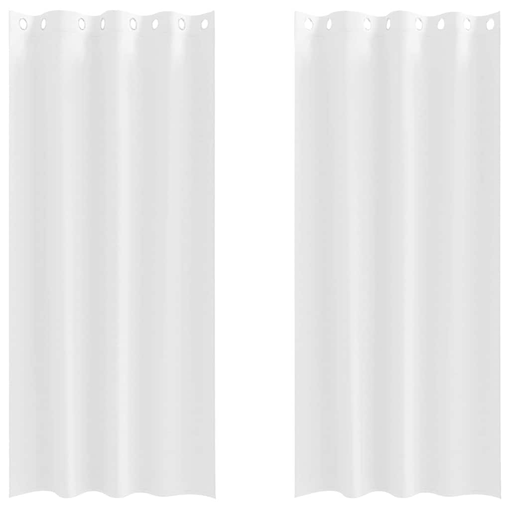 Verdunkelungs-Vorhänge mit Ringen 2 pcs Beige 225 x 140 cm