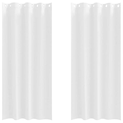 Verdunkelungs-Vorhänge mit Ringen 2 pcs Beige 225 x 140 cm