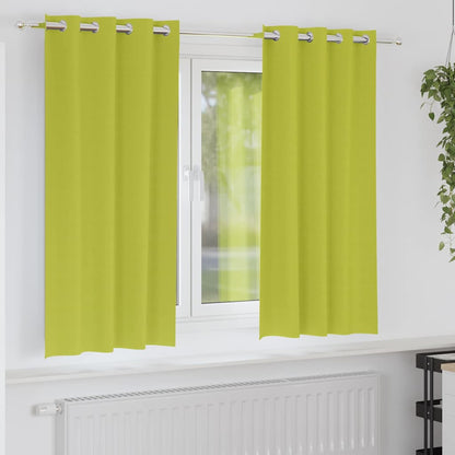 Verdunkelungs-Vorhänge mit Ringen 2 pcs Beige 175 x 140 cm