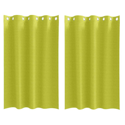 Verdunkelungs-Vorhänge mit Ringen 2 pcs Beige 175 x 140 cm