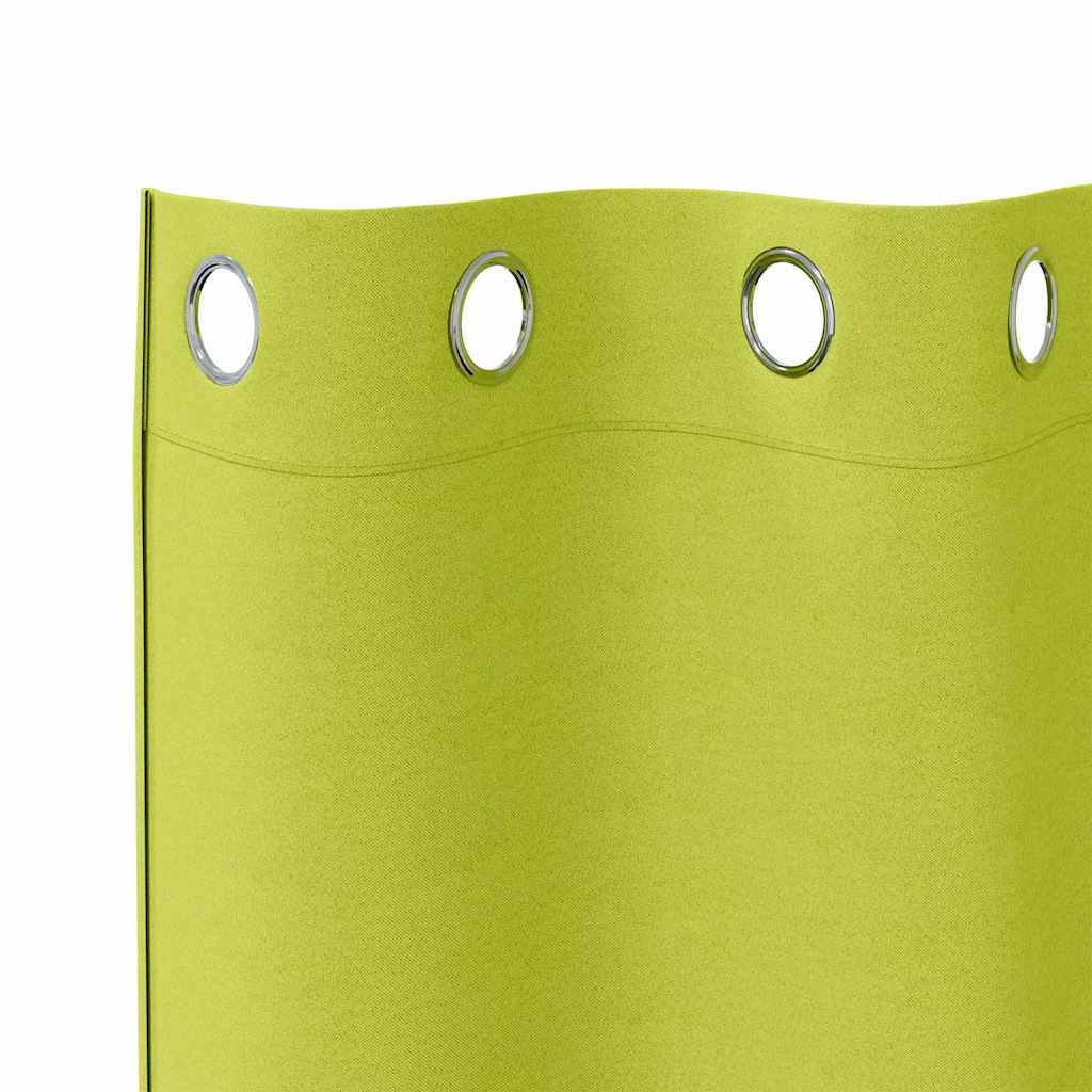 Verdunkelungs-Vorhänge mit Ringen 2 pcs Beige 225 x 140 cm