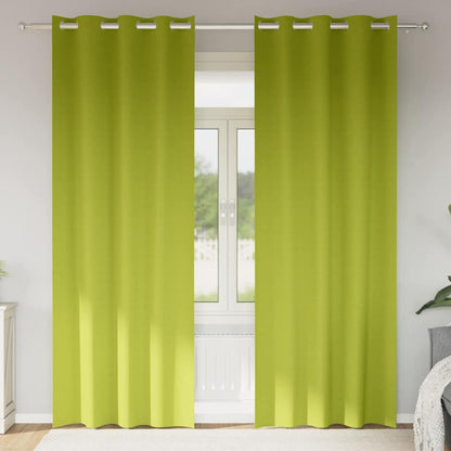 Verdunkelungs-Vorhänge mit Ringen 2 pcs Beige 225 x 140 cm