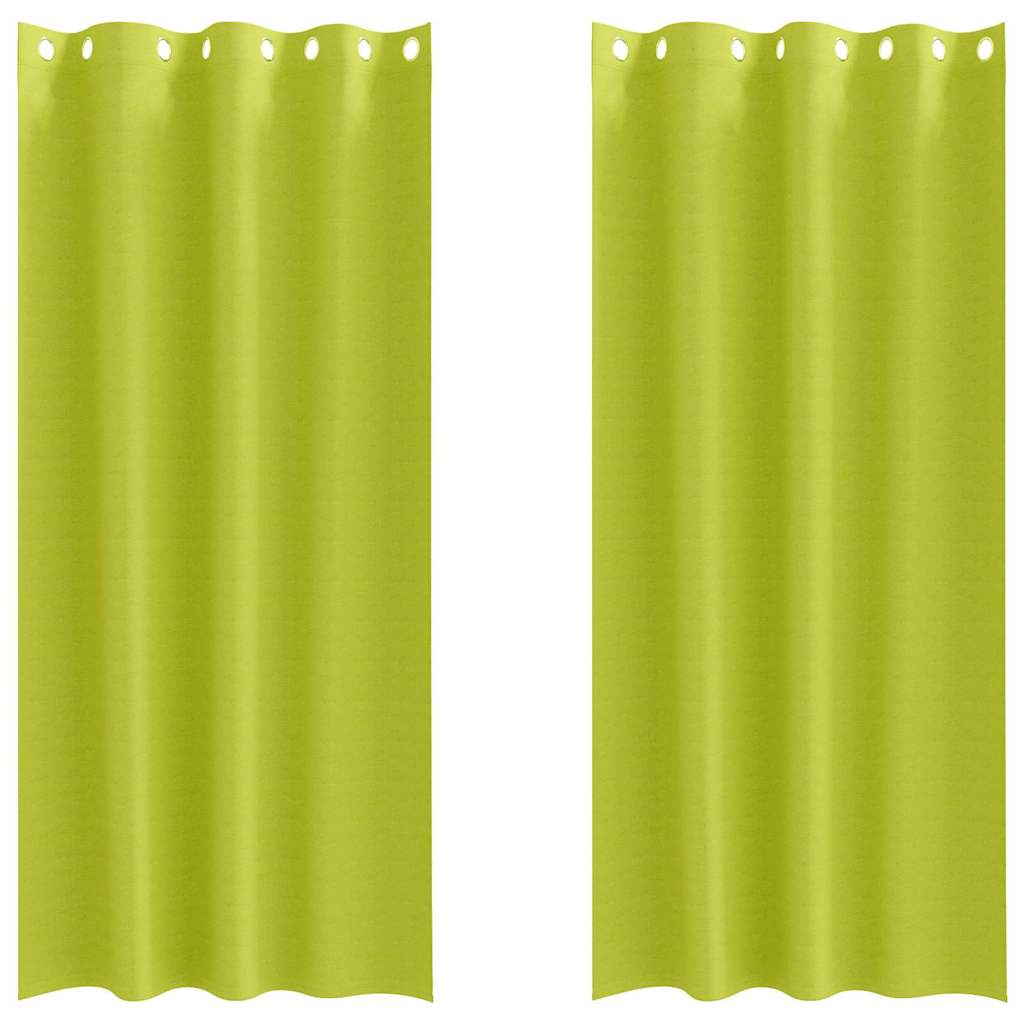 Verdunkelungs-Vorhänge mit Ringen 2 pcs Beige 225 x 140 cm