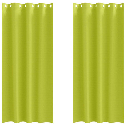 Verdunkelungs-Vorhänge mit Ringen 2 pcs Beige 225 x 140 cm