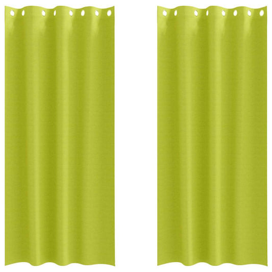 Verdunkelungs-Vorhänge mit Ringen 2 pcs Beige 225 x 140 cm