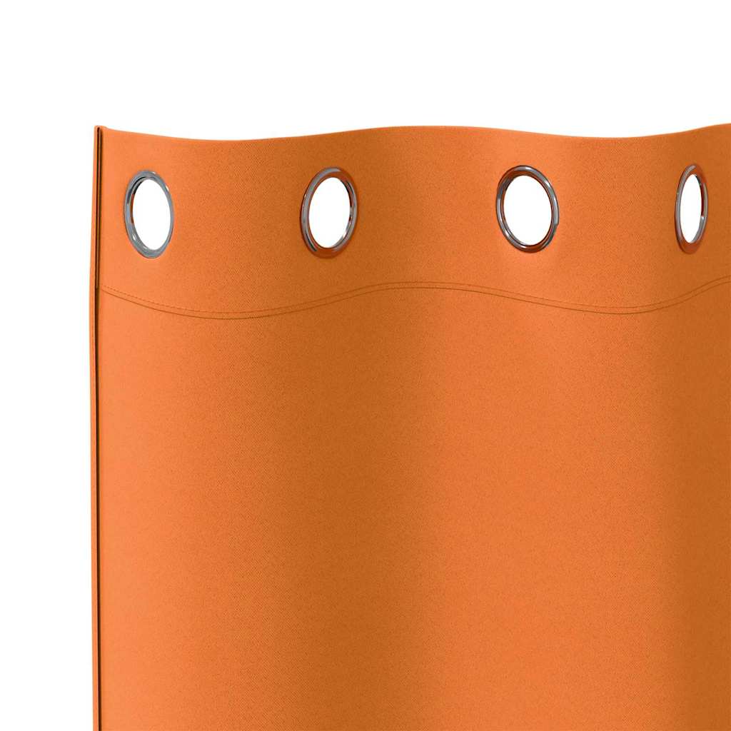 Verdunkelungs-Vorhänge mit Ringen 2 pcs Beige 225 x 140 cm