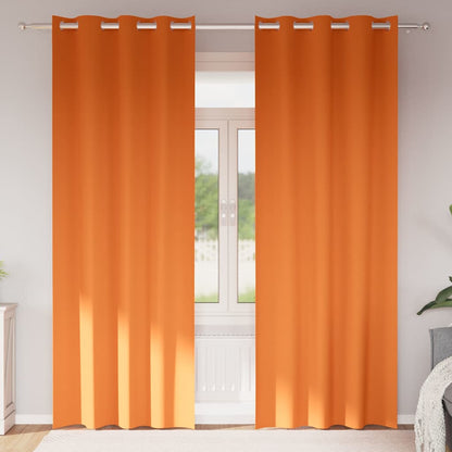 Verdunkelungs-Vorhänge mit Ringen 2 pcs Beige 225 x 140 cm