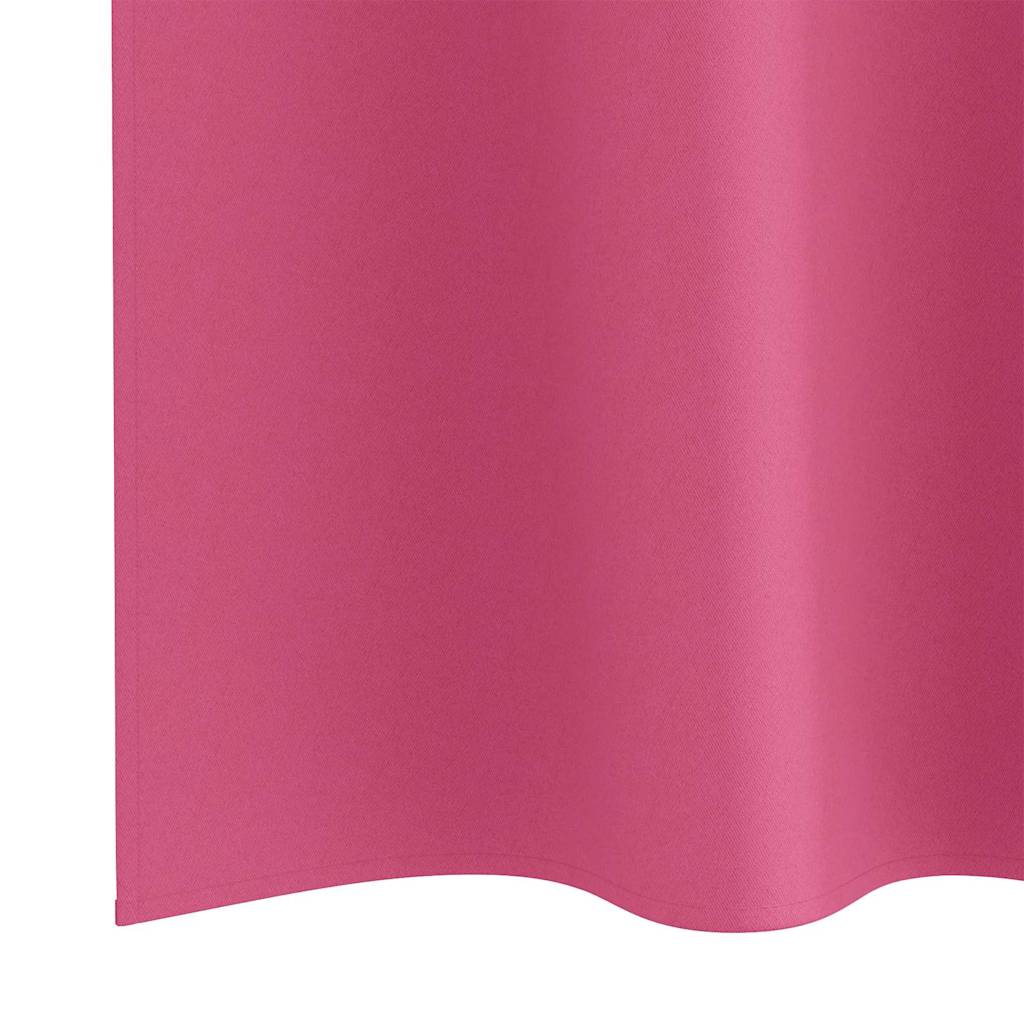 Verdunkelungs-Vorhänge mit Ringen 2 pcs Beige 225 x 140 cm