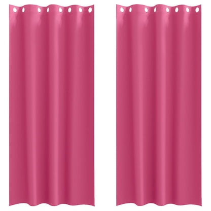Verdunkelungs-Vorhänge mit Ringen 2 pcs Beige 225 x 140 cm