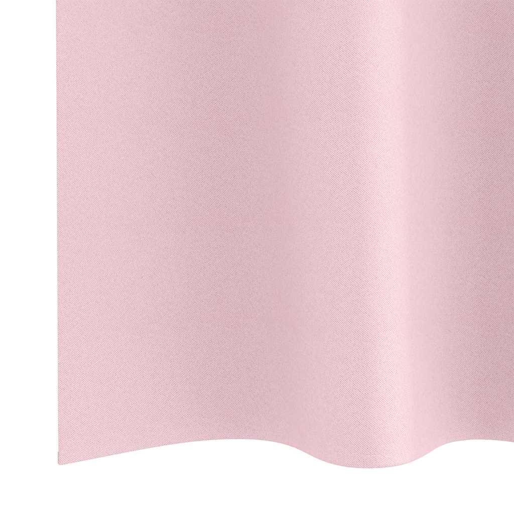 Verdunkelungs-Vorhänge mit Ringen 2 pcs Beige 140 x 140 cm