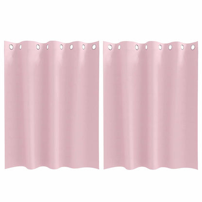 Verdunkelungs-Vorhänge mit Ringen 2 pcs Beige 140 x 140 cm