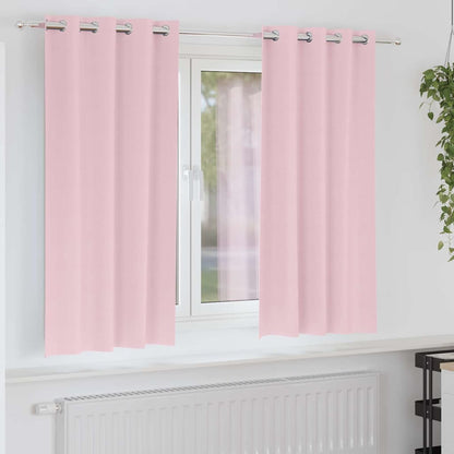 Verdunkelungs-Vorhänge mit Ringen 2 pcs Beige 175 x 140 cm