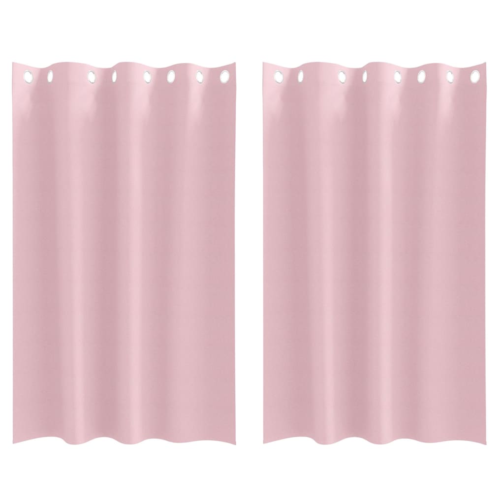 Verdunkelungs-Vorhänge mit Ringen 2 pcs Beige 175 x 140 cm
