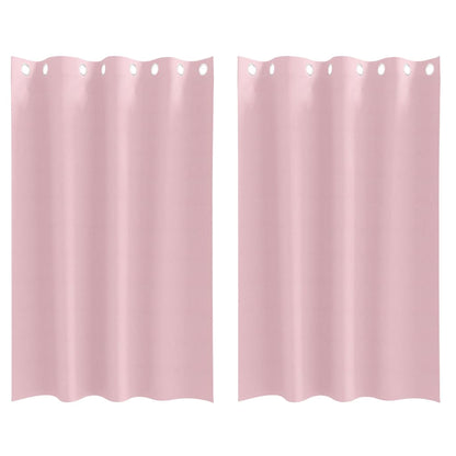 Verdunkelungs-Vorhänge mit Ringen 2 pcs Beige 175 x 140 cm