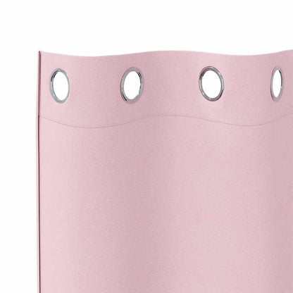 Verdunkelungs-Vorhänge mit Ringen 2 pcs Beige 225 x 140 cm
