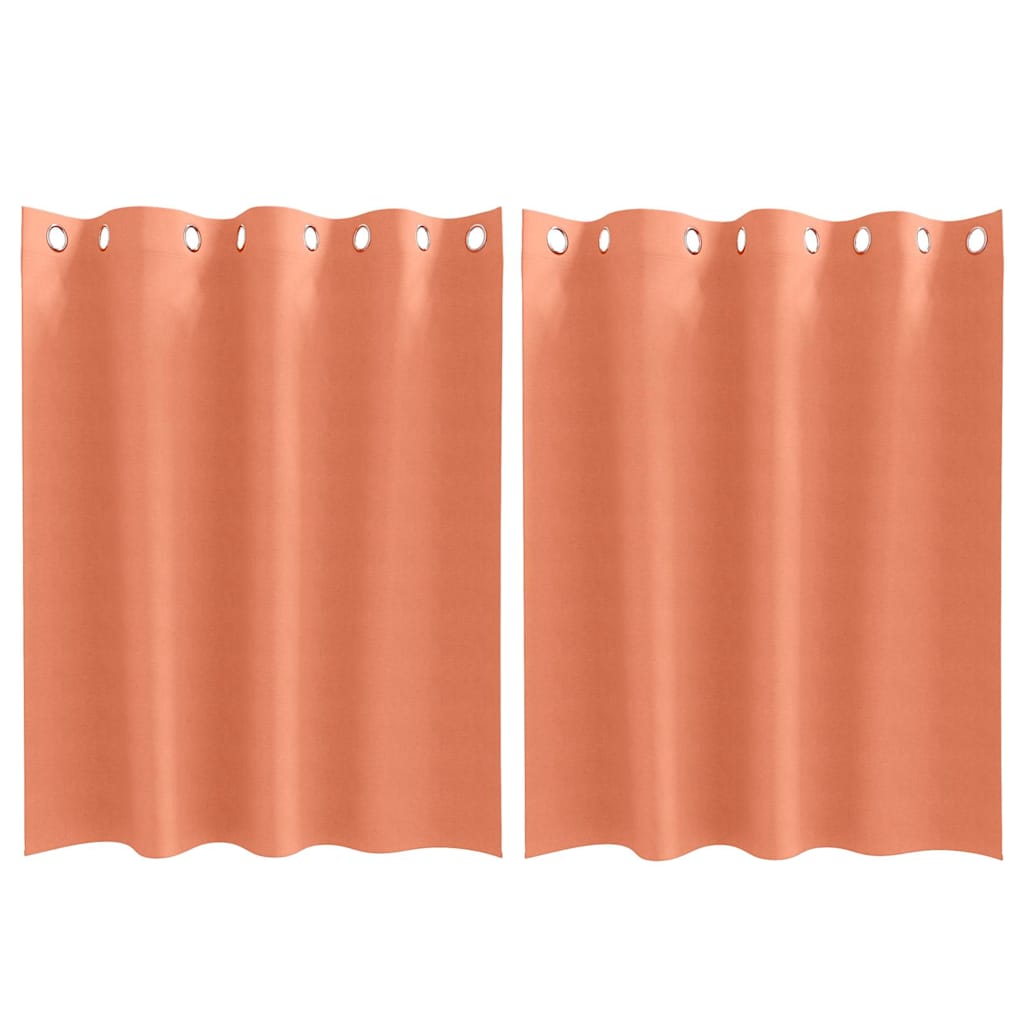 Verdunkelungs-Vorhänge mit Ringen 2 pcs Beige 140 x 140 cm