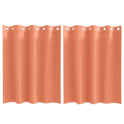 Verdunkelungs-Vorhänge mit Ringen 2 pcs Beige 140 x 140 cm
