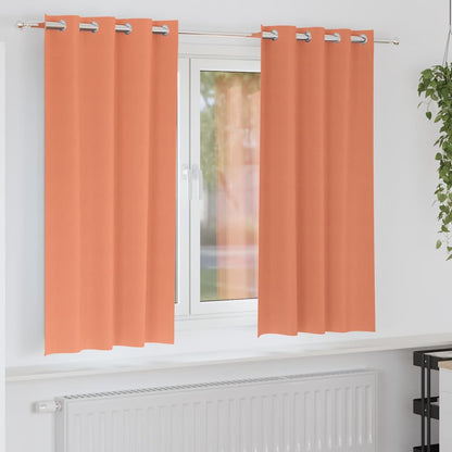 Verdunkelungs-Vorhänge mit Ringen 2 pcs Beige 175 x 140 cm