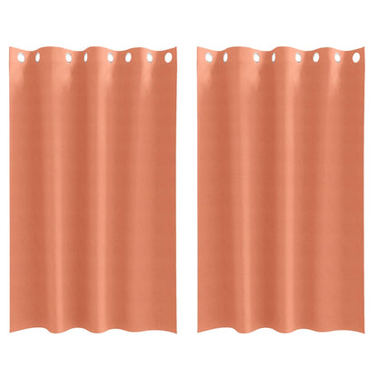 Verdunkelungs-Vorhänge mit Ringen 2 pcs Beige 175 x 140 cm