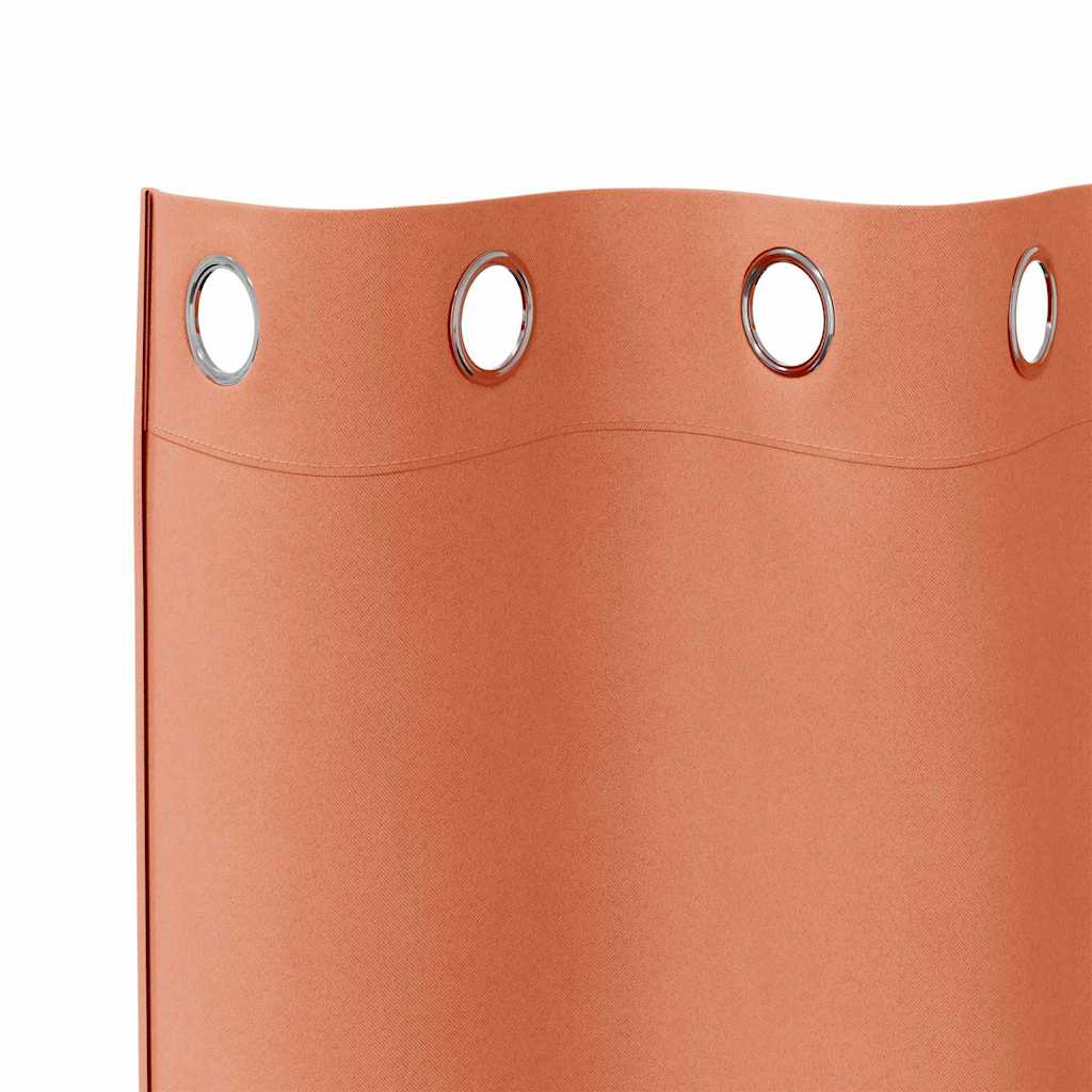 Verdunkelungs-Vorhänge mit Ringen 2 pcs Beige 225 x 140 cm