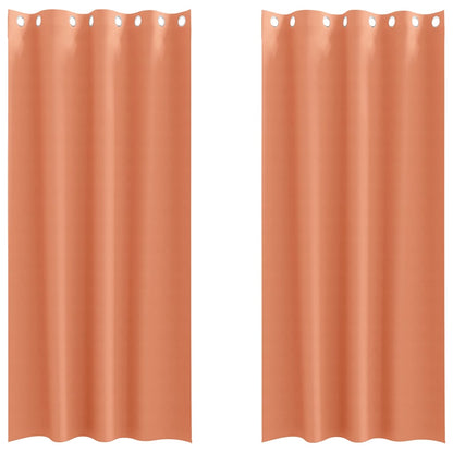 Verdunkelungs-Vorhänge mit Ringen 2 pcs Beige 225 x 140 cm