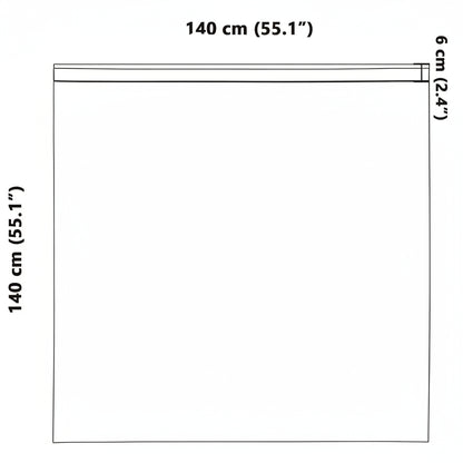 Verdunkelungs-Vorhänge mit Kopfband  2 pcs Beige 140 x 140 cm