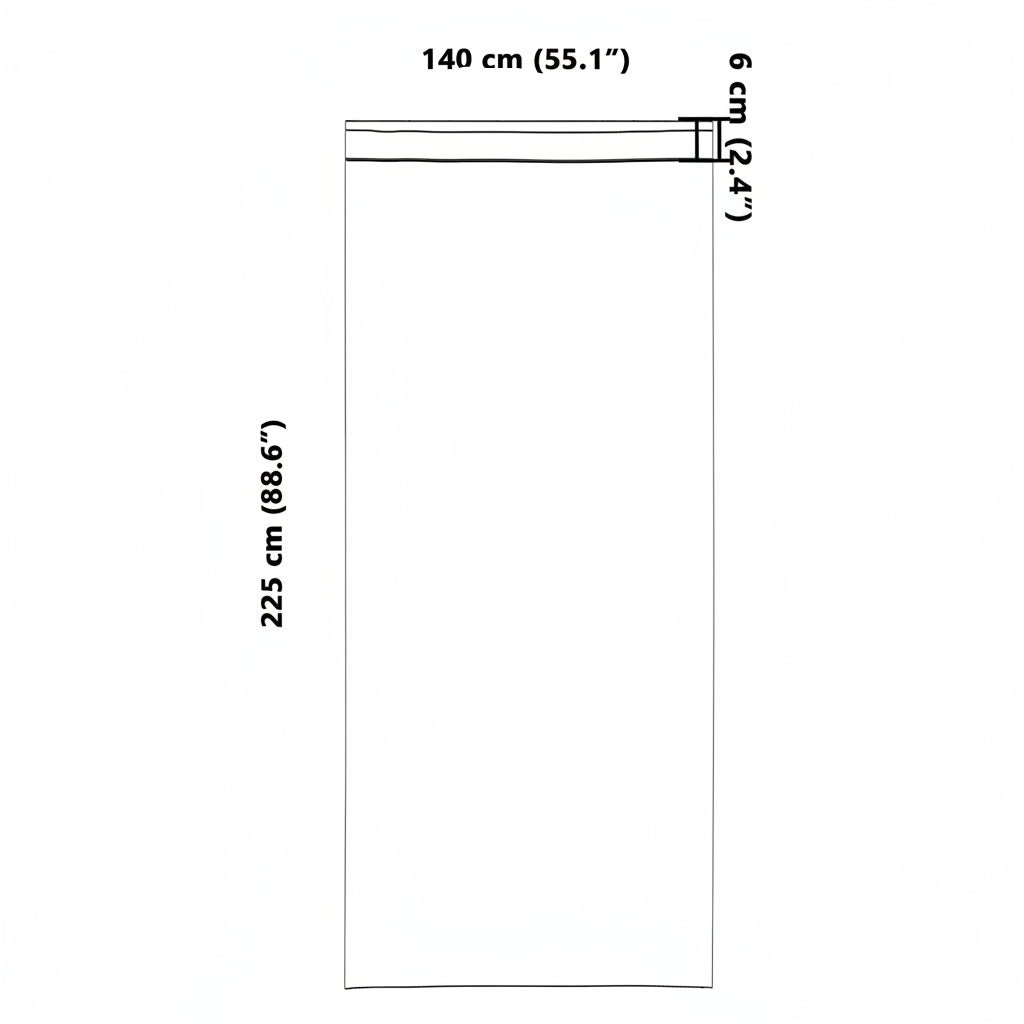 Verdunkelungs-Vorhänge mit Kopfband 2 pcs Beige 225 x 140 cm